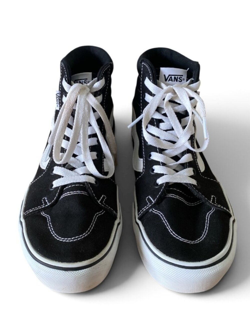 Vans Ladie’s Off The Wall Sk8-Hi Tapered Stackform Sz 8 Black